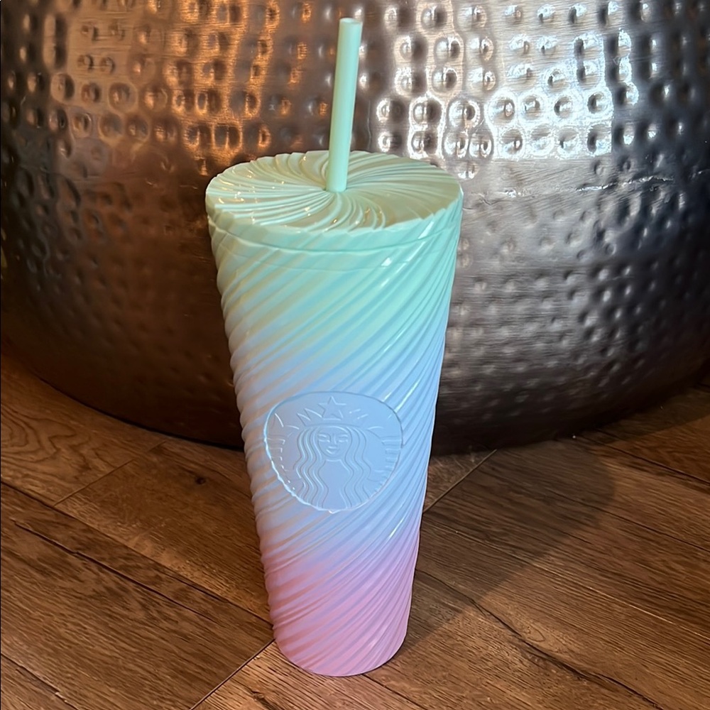 Starbucks Spring 2025 Pastel Swirl Cold Cup Venti 24 Ounce Tumbler